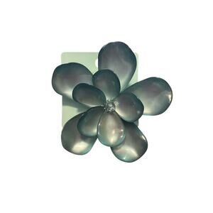 AND LOVELY GRAYISH BLUE FLOWER BROOCH